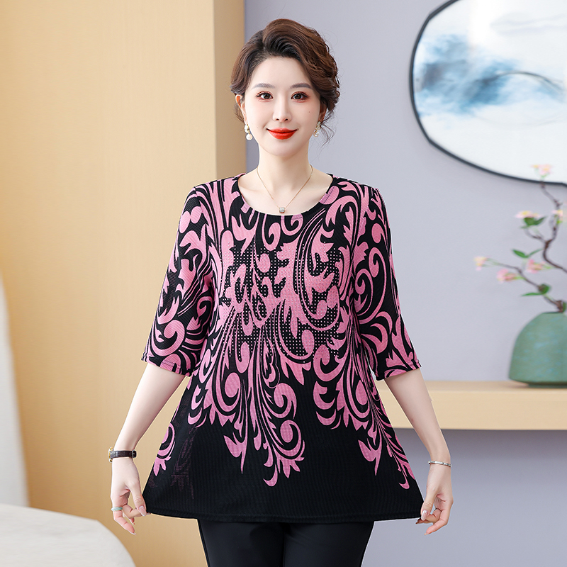 Romper Floral Print - Women Round Neck Spring Summer New