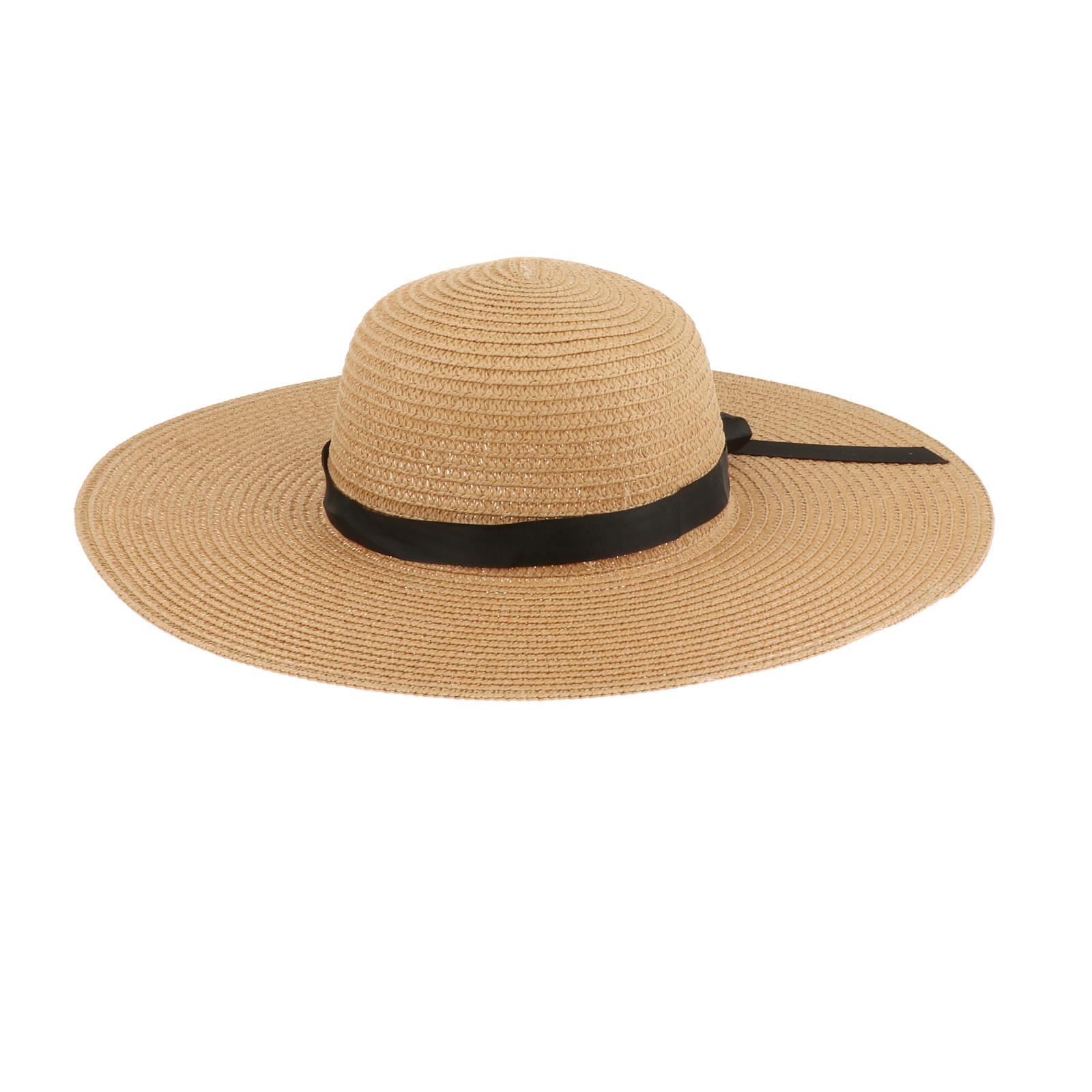 Hat Floppy Wide - Women Wide Brim Straw Sun Hat