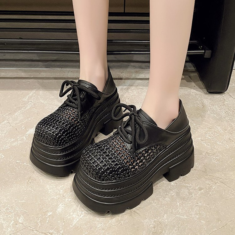New 2025 Women's Hollow Leathe - Wedge Espadrille Women reseña y precio