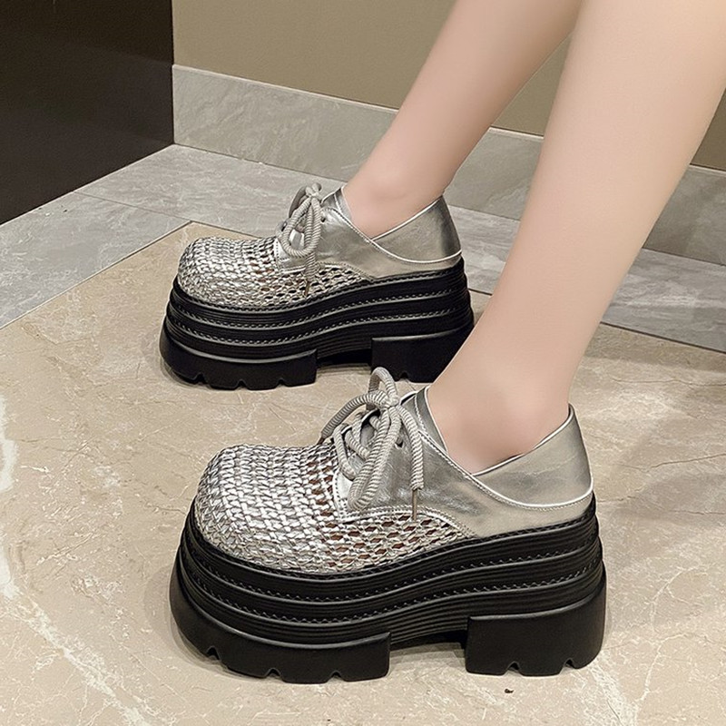 New 2025 Women's Hollow Leathe - Wedge Espadrille Women reseña y precio