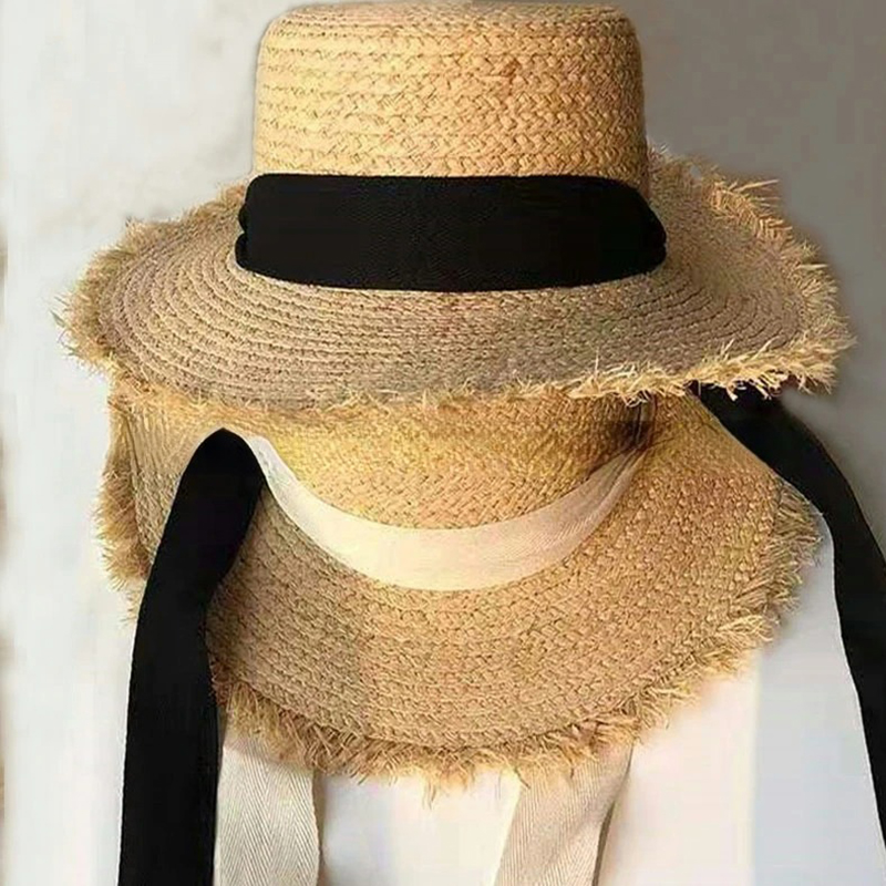 Japanese Cute Raffia Woven Sun - Hat Floppy Wide reseña y precio