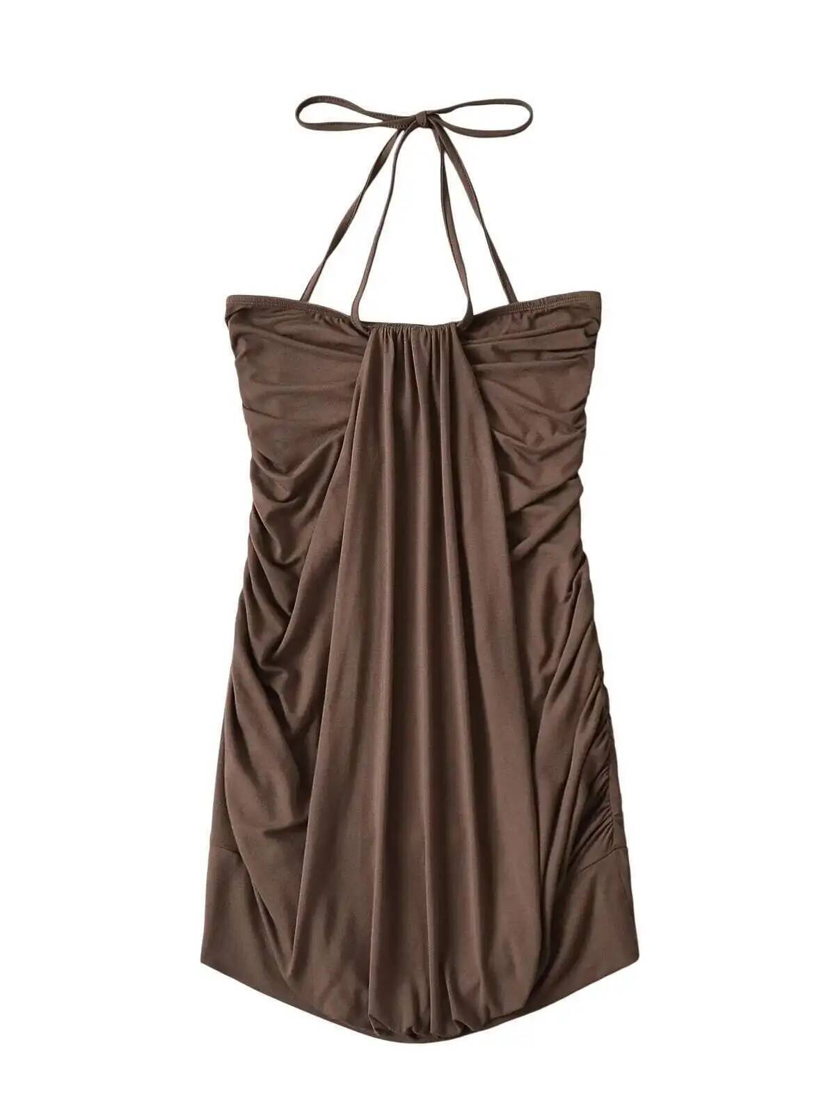Spicy Girl Lace Up Neck Wrap H - Maxi Dress Halter reseña y precio