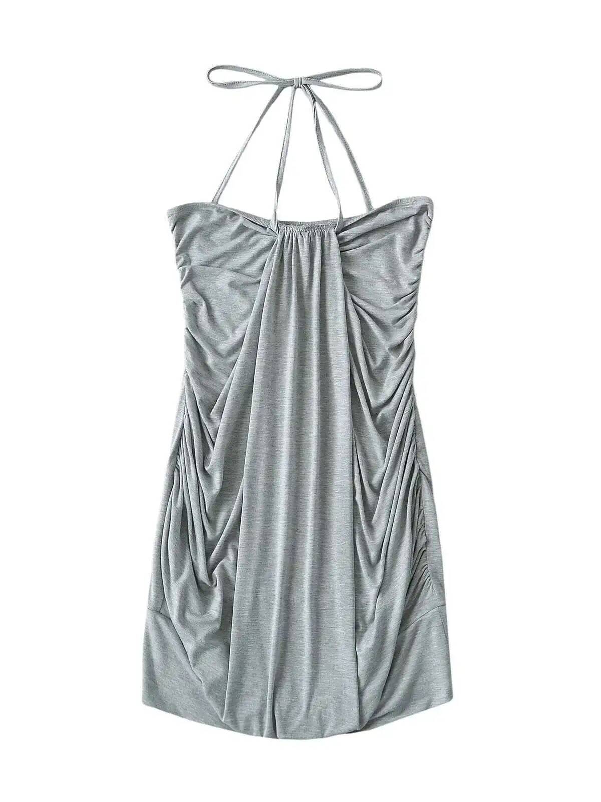 Spicy Girl Lace Up Neck Wrap H - Maxi Dress Halter reseña y precio