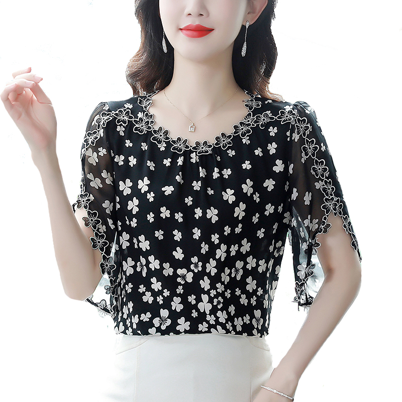 M-4XL Flying Sleeve Embroidere - Romper Floral Print reseña y precio
