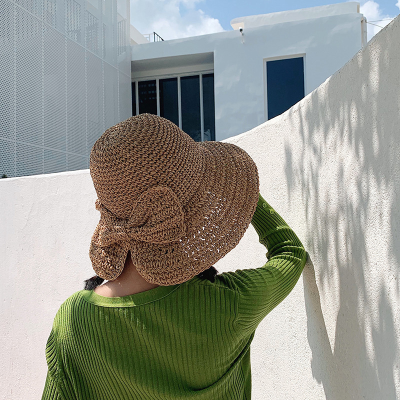 1Pcs Bow Sun Hat Wide Brim Flo - Hat Floppy Wide reseña y precio
