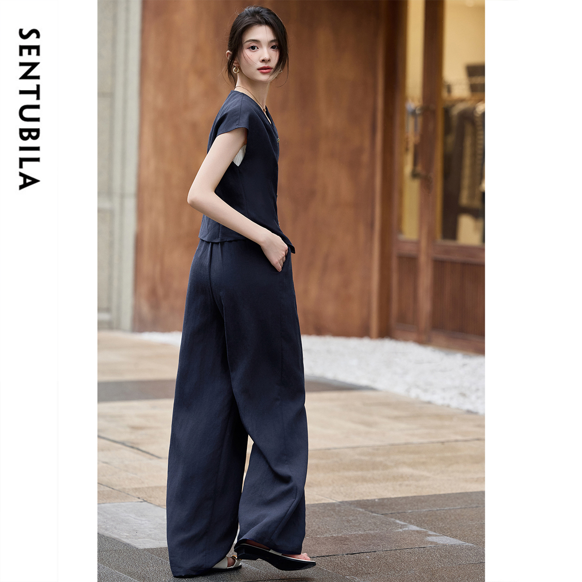 SENTUBILA Summer Linen Pant Se - Linen Pant Wide reseña y precio