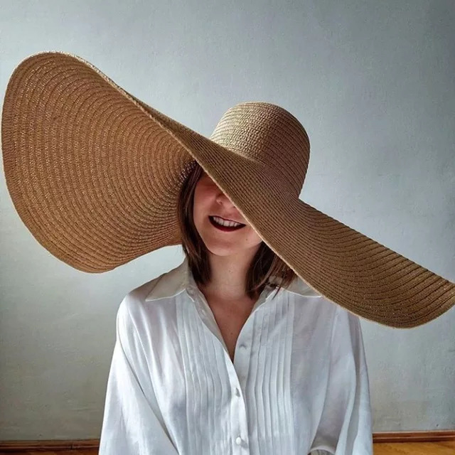 Oversized Beach Straw Hats for - Hat Floppy Wide reseña y precio