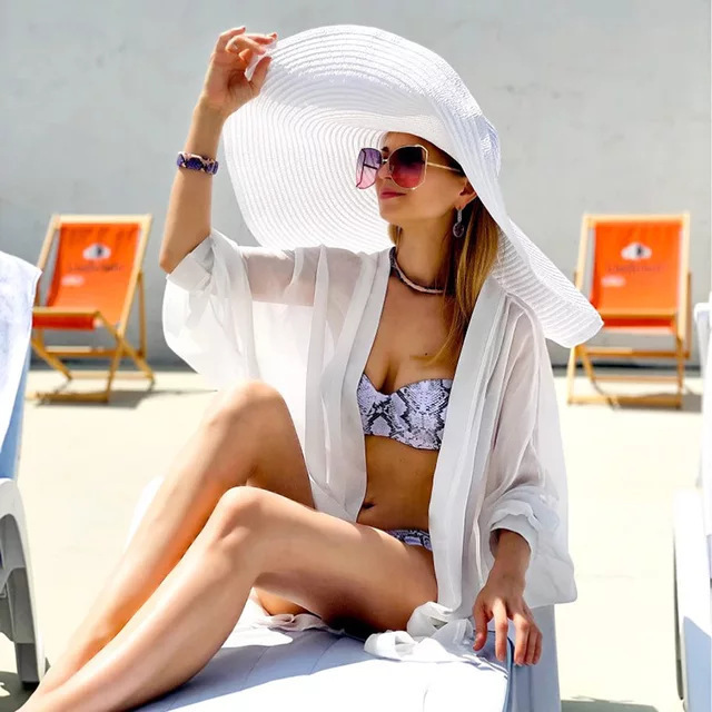 Oversized Beach Straw Hats for - Hat Floppy Wide reseña y precio