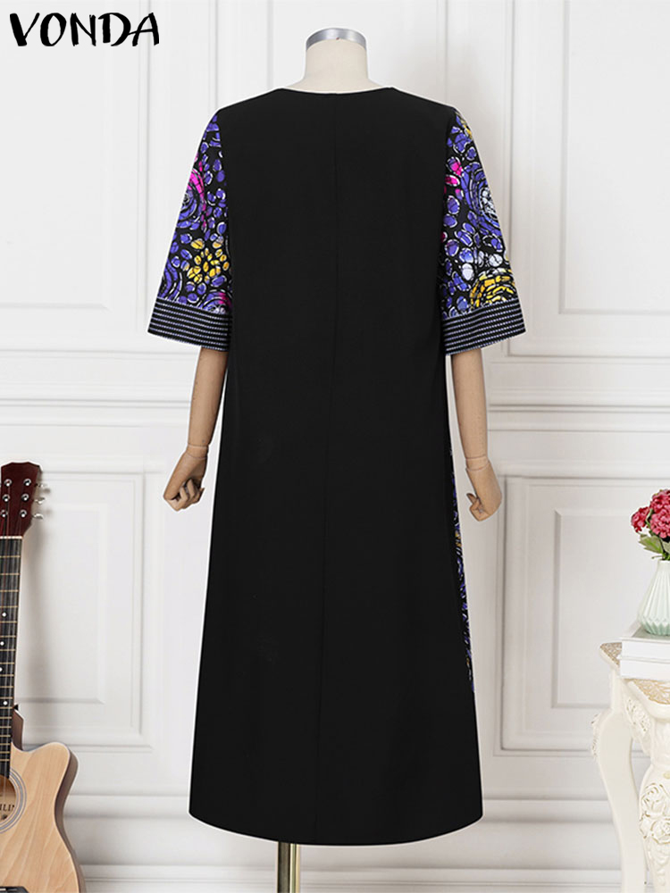 Plus Size Women Long Dress 202 - Romper Floral Print reseña y precio