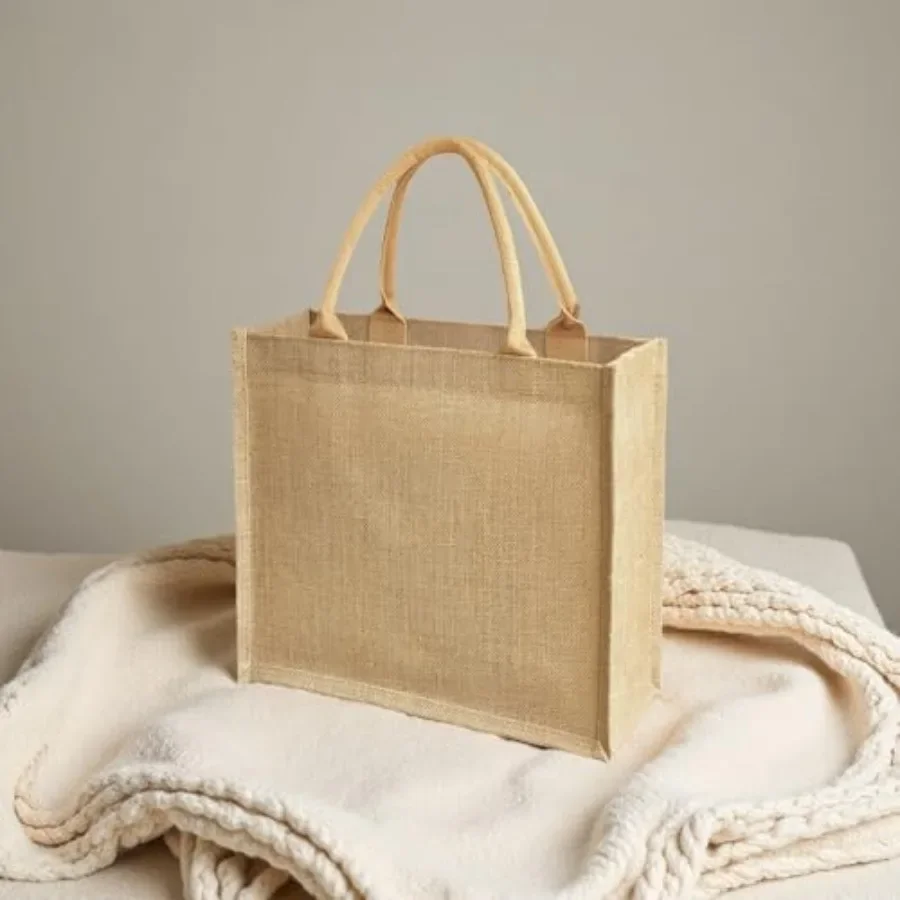 15 Pack Burlap Tote Bags 12x12 - Tote Bag Beach reseña y precio