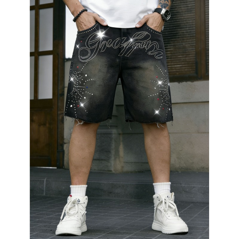 American Streetwear Men's Non- - Shorts Denim Frayed reseña y precio