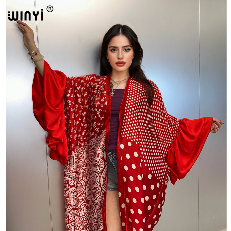 WINYI Summer Kimono party dres - Cover Up Kaftan reseña y precio