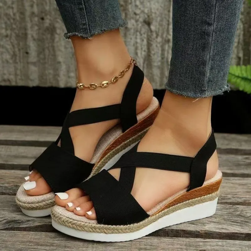 Women's Platform Wedge Sandals - Wedge Espadrille Women reseña y precio