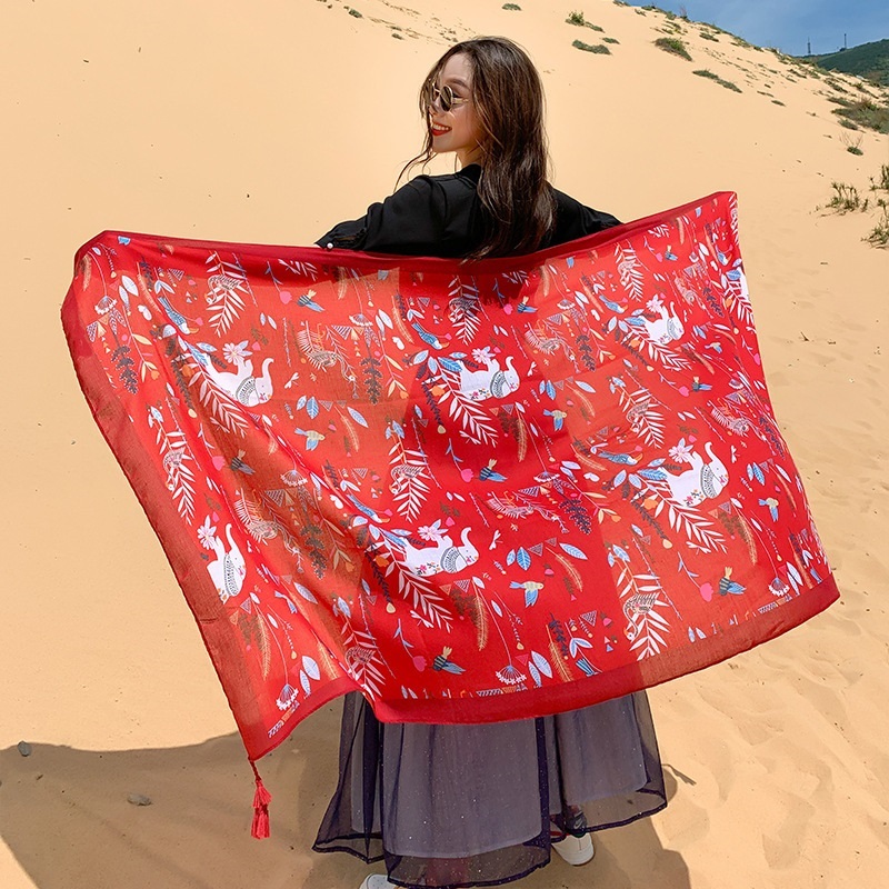 Desert Sun Protection Cotton L - Linen Dress Wrap reseña y precio