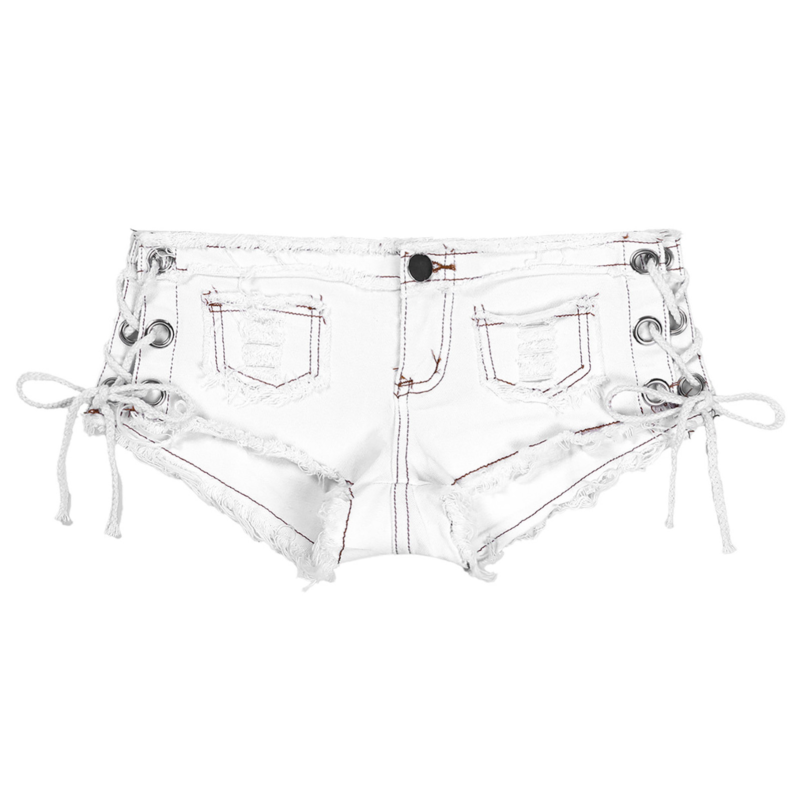 Women Sexy Cut Off Low Waist D - Shorts Denim Frayed reseña y precio