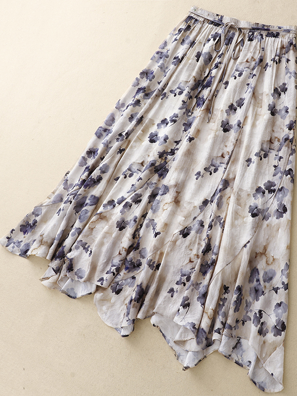 Floral A-Line Skirt Women's El - Midi Skirt Floral reseña y precio