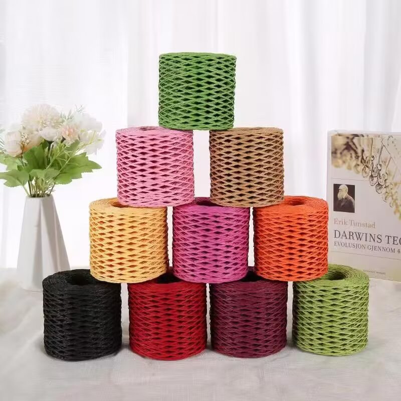190g Raffia Yarn, Straw Paper  - Crochet Bag Raffia reseña y precio