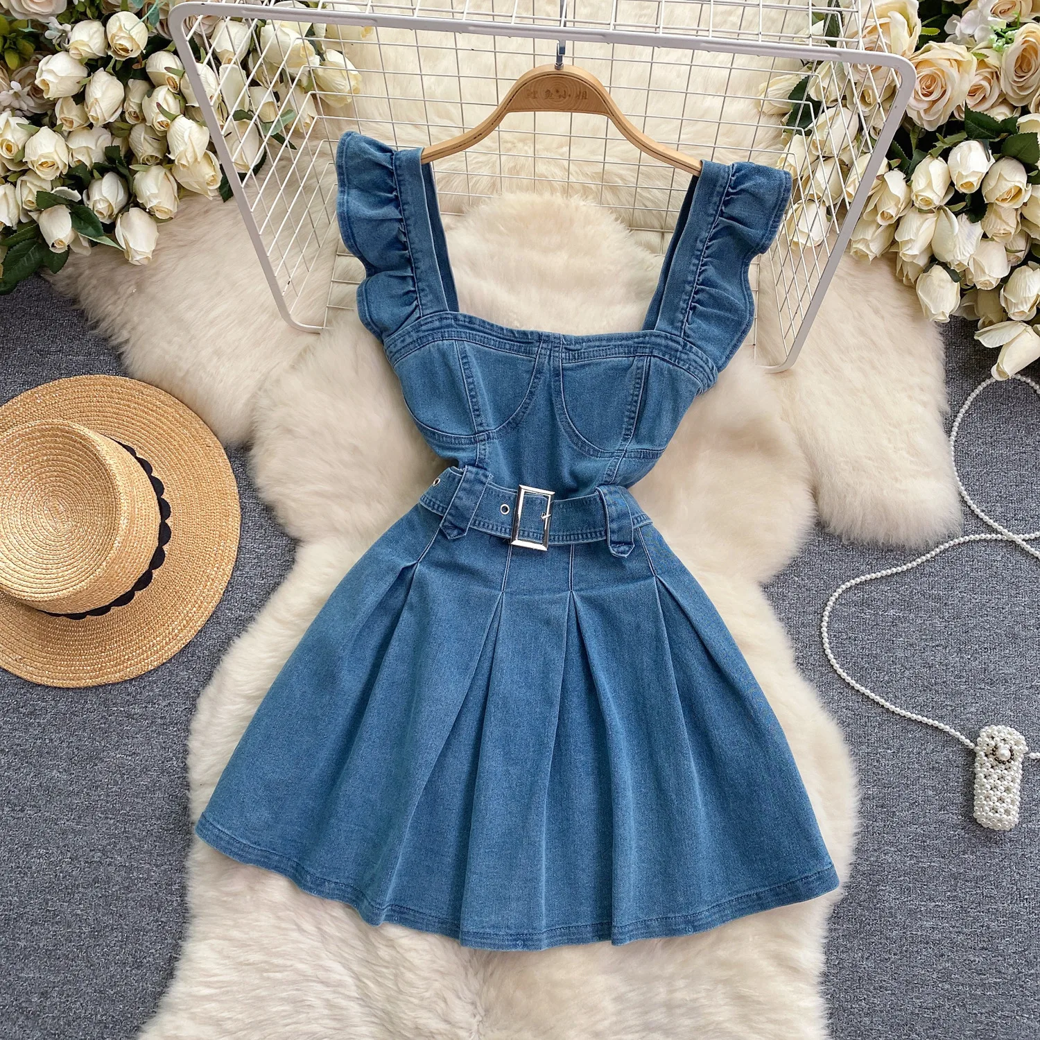 Korean Version of The College  - Maxi Dress Halter reseña y precio