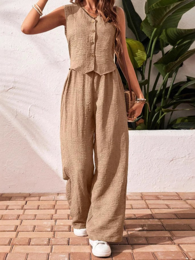 New Summer Cotton Linen Women  - Linen Pant Wide reseña y precio