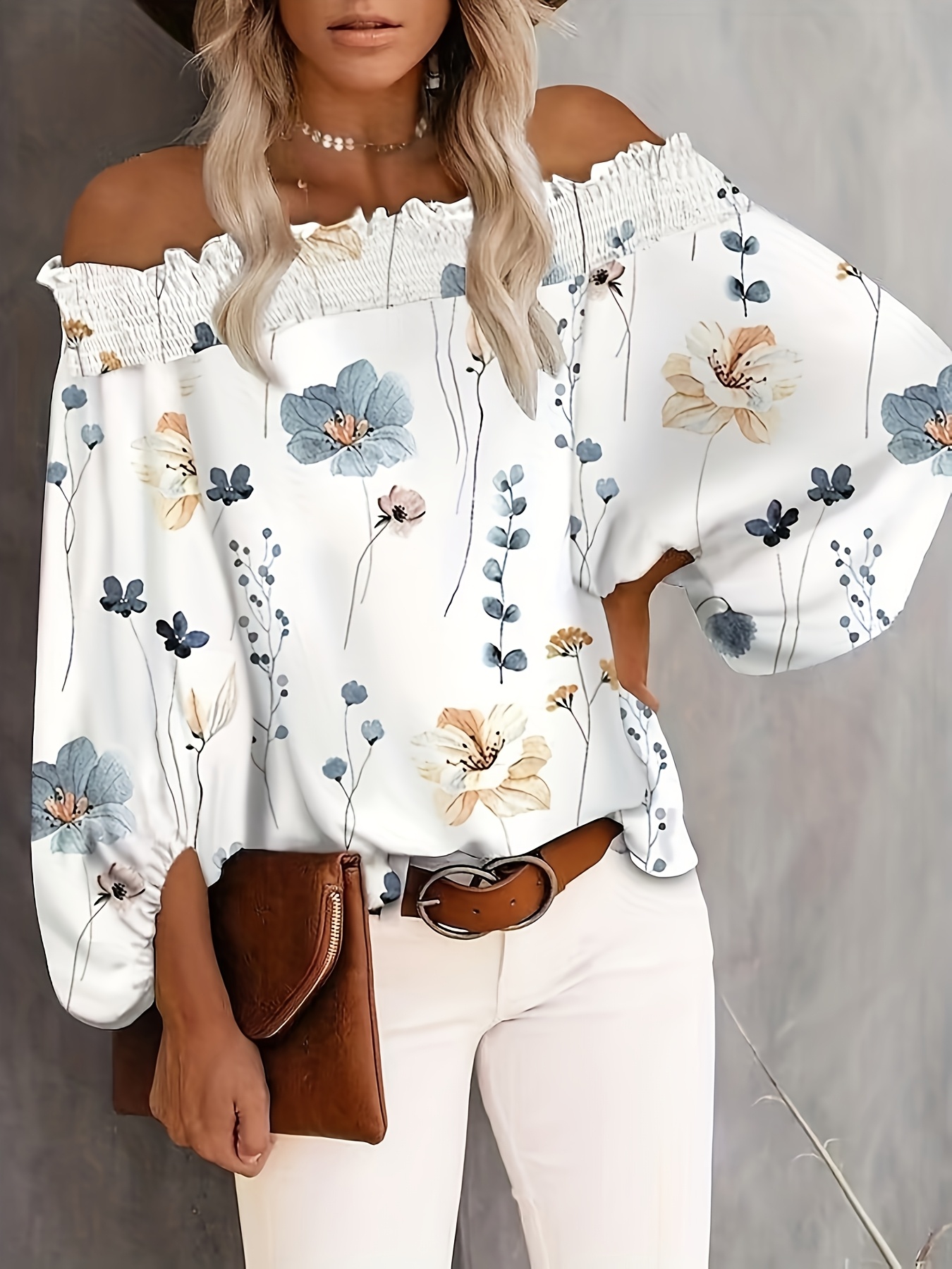 Plus Size New Women's Casual F - Blouse Off Shoulder reseña y precio