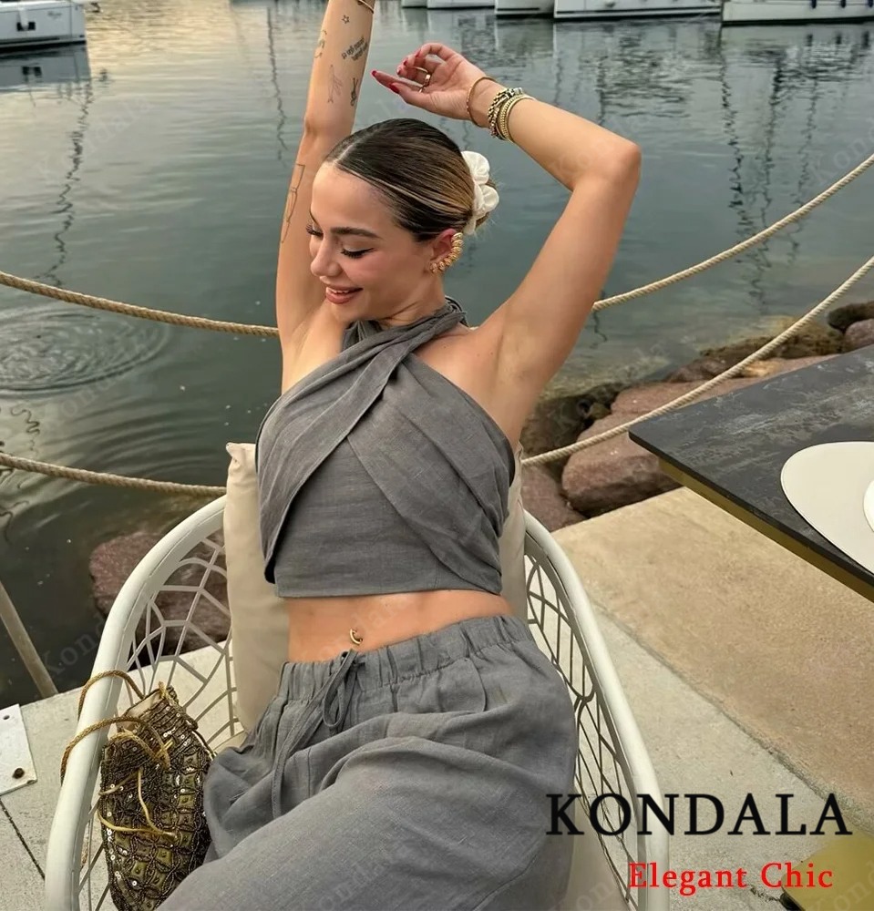 KONDALA Sexy Casual Crossover  - Linen Pant Wide reseña y precio