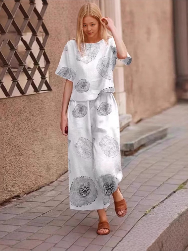 2025 Spring Summer New Plus Si - Linen Pant Wide reseña y precio