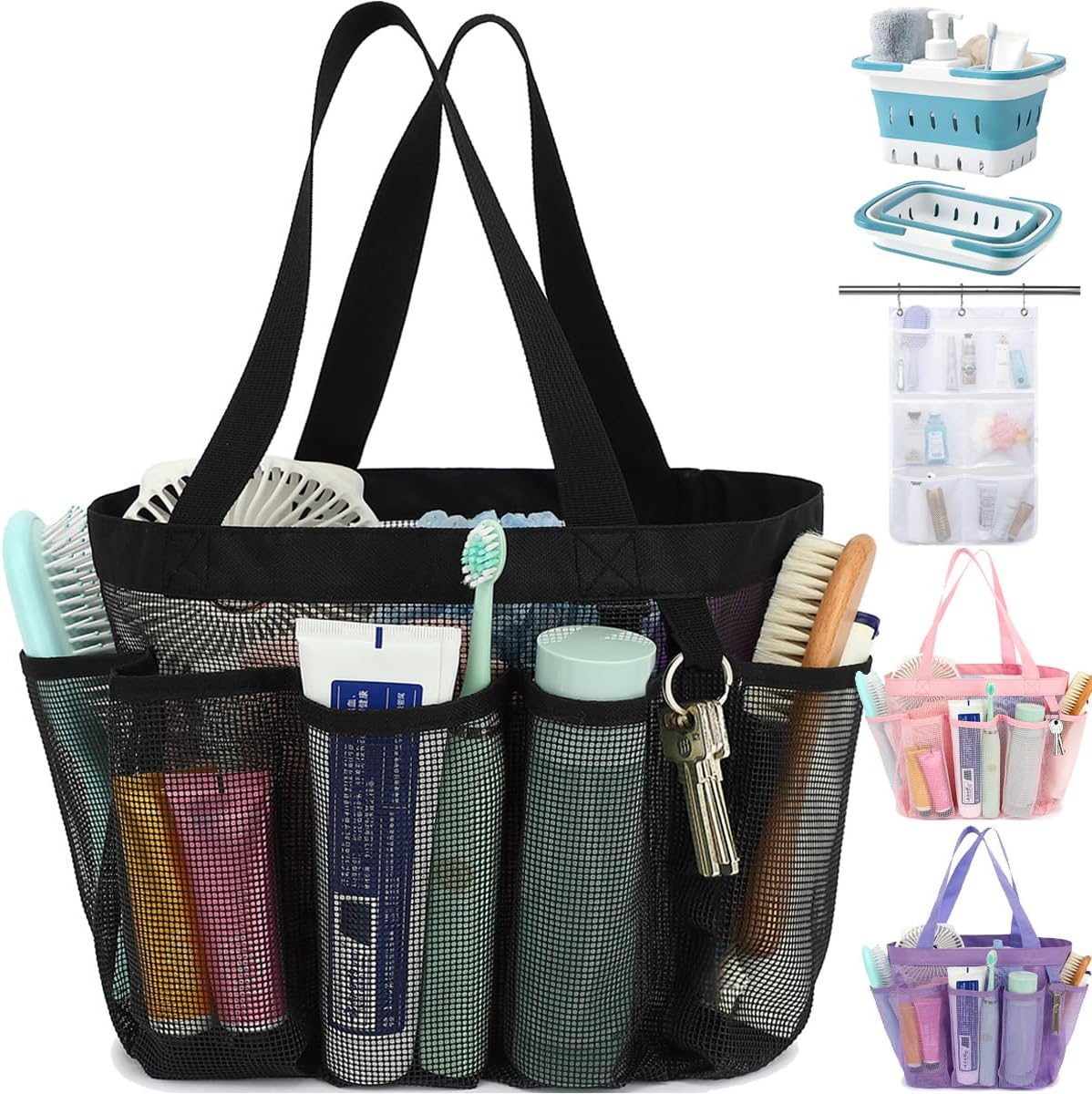 Portable Mesh Shower Caddy wit - Tote Bag Beach reseña y precio