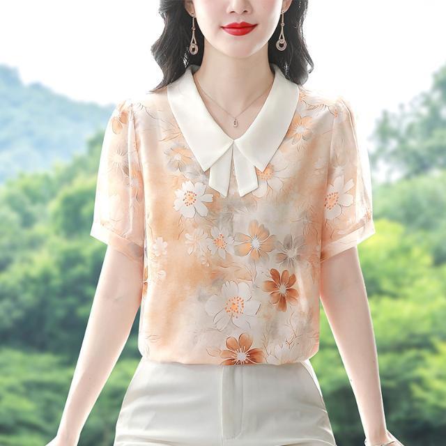 Chiffon Blouse for Women Short - Romper Floral Print reseña y precio