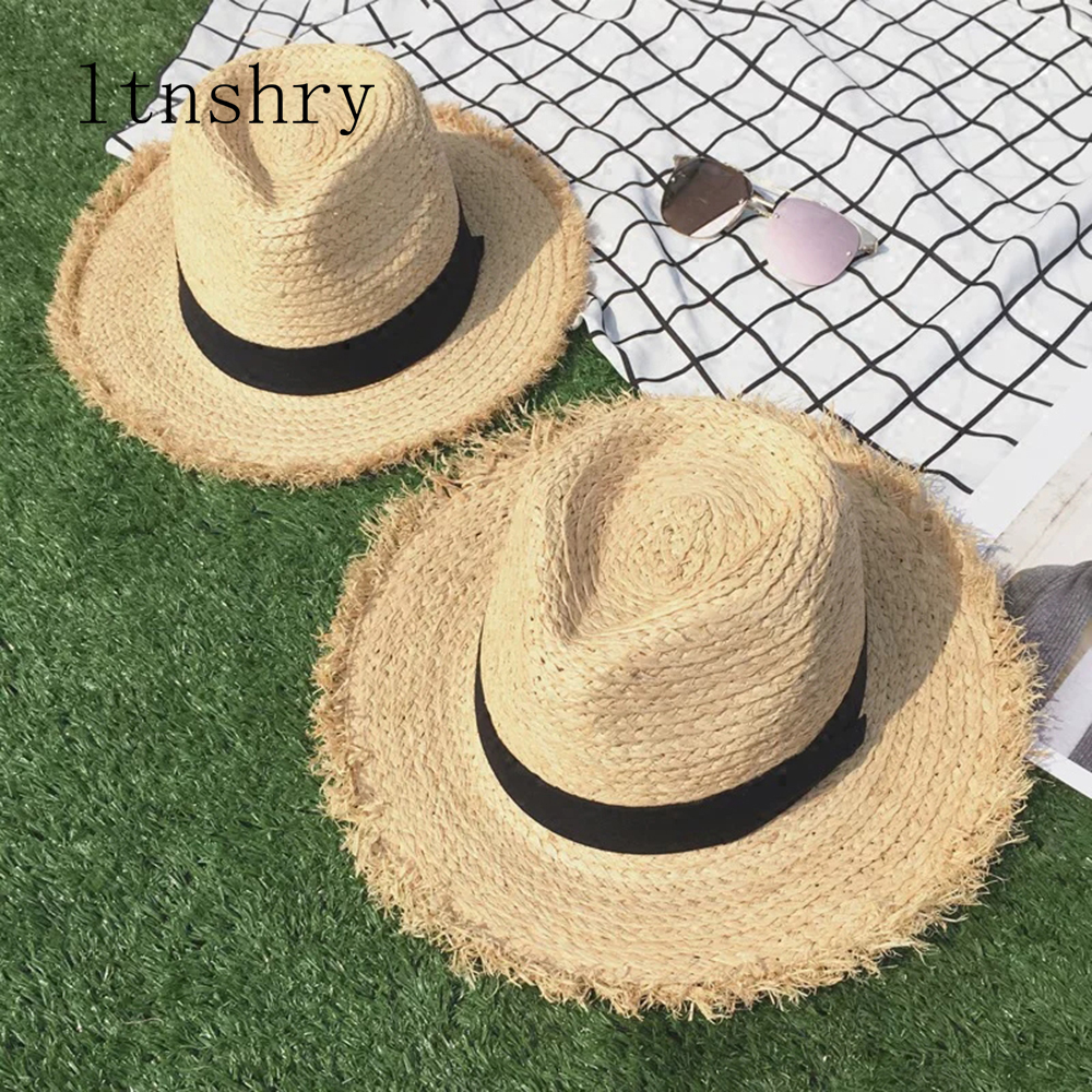 new Wide Brim Raffia Sun Hat f - Hat Floppy Wide reseña y precio
