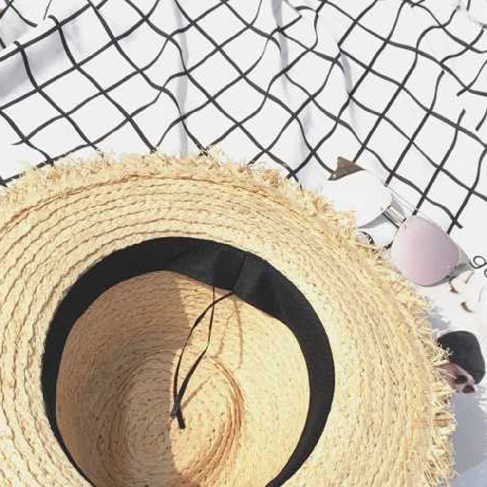 new Wide Brim Raffia Sun Hat f - Hat Floppy Wide reseña y precio