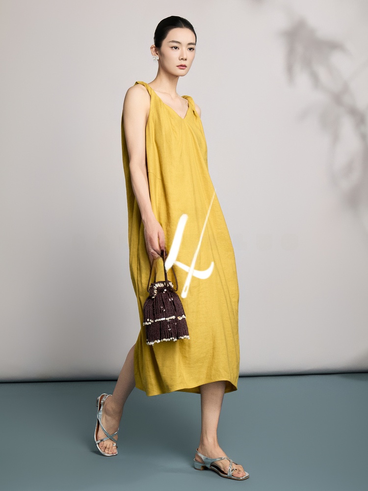 Natural Linen Summer New Style - Linen Dress Wrap reseña y precio