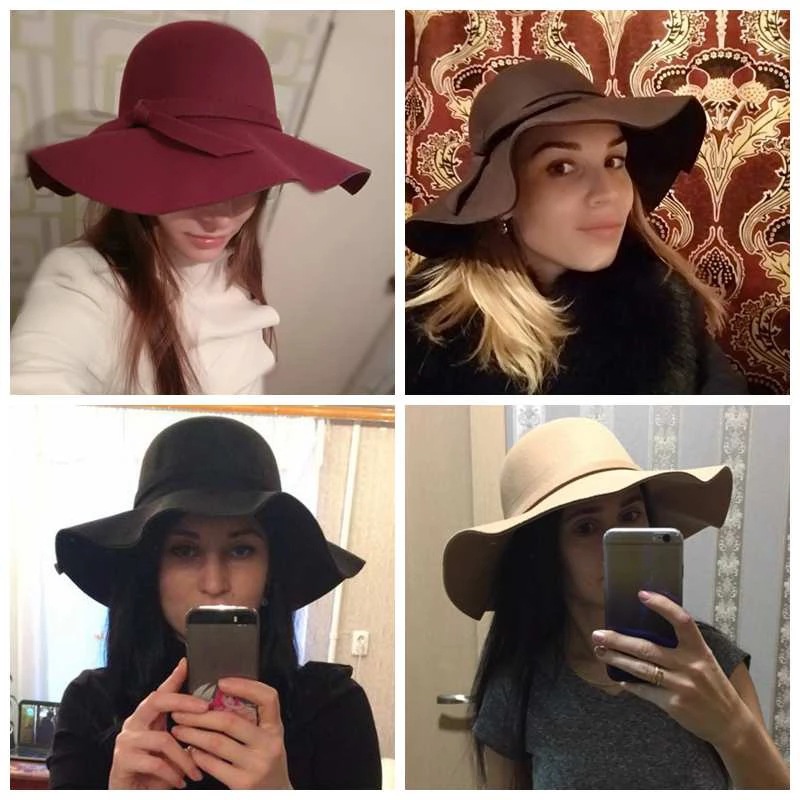 White Dome-shaped Ladies' Hat  - Hat Floppy Wide reseña y precio