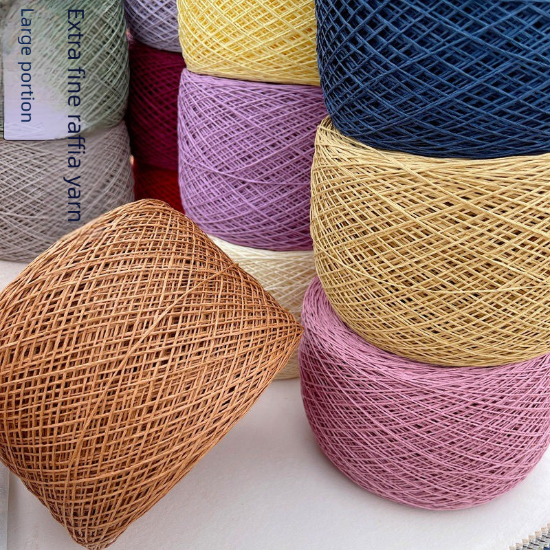 250g Thin Paper Raffia Yarn fo - Crochet Bag Raffia reseña y precio