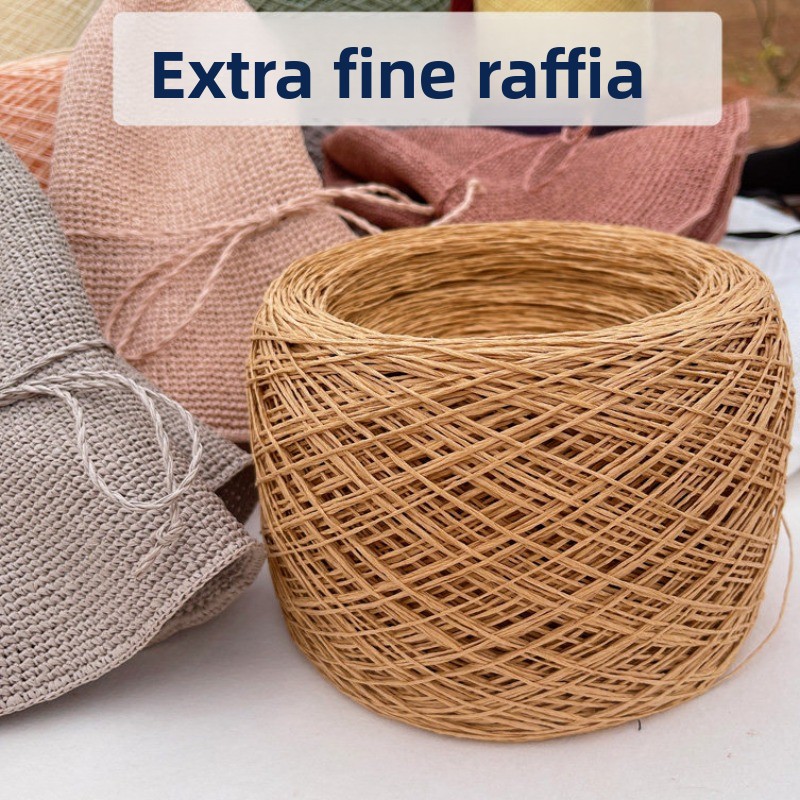 250g Thin Paper Raffia Yarn fo - Crochet Bag Raffia reseña y precio