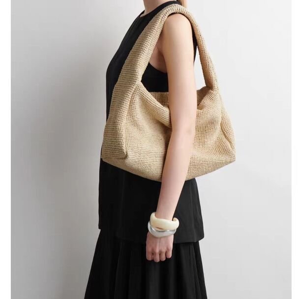 2025 New Women Woven Shoulder  - Tote Bag Beach reseña y precio