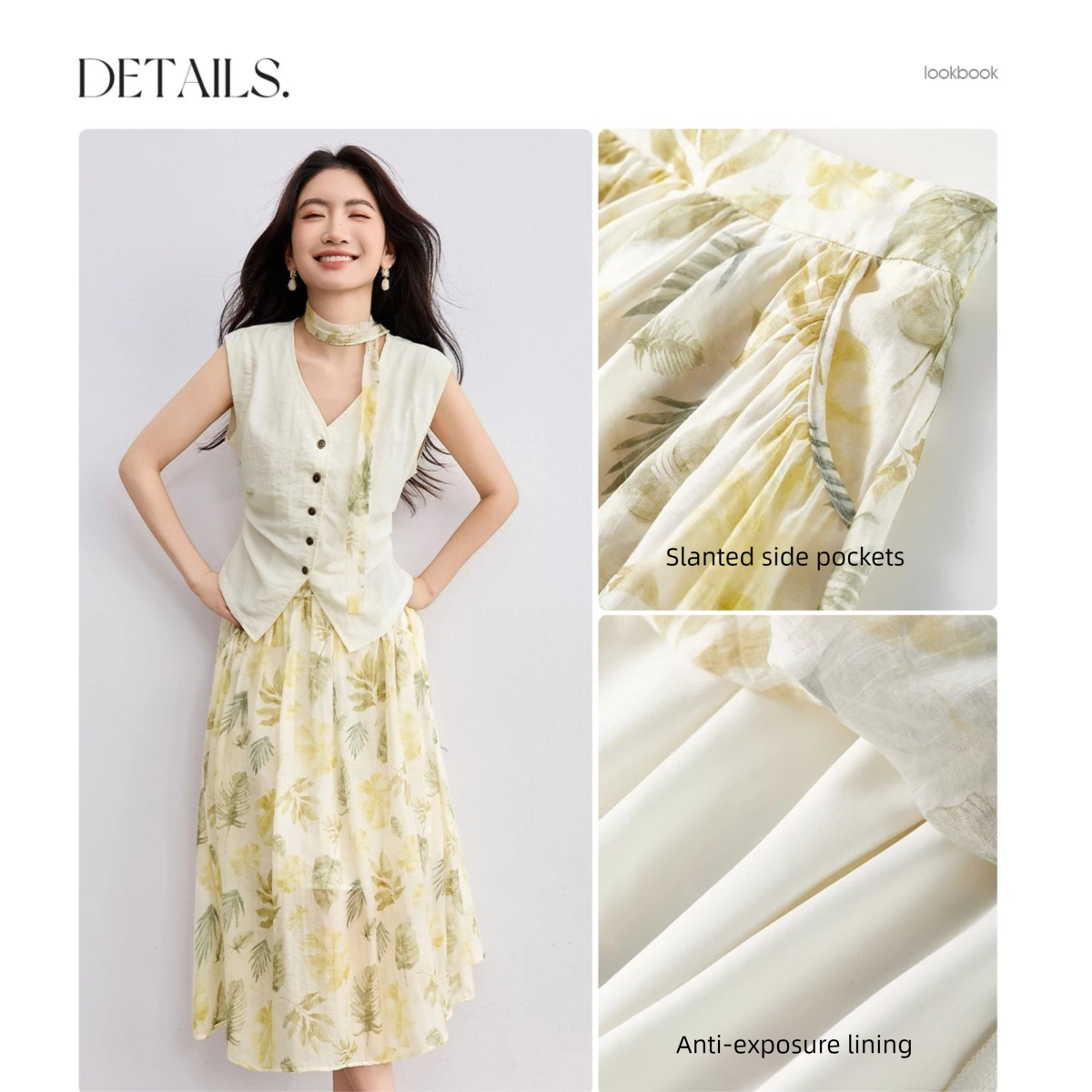 SENTUBILA Elegant Skirt Holida - Midi Skirt Floral reseña y precio