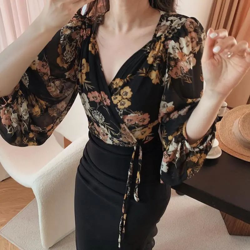 Japan Style Vintage Floral Blo - Romper Floral Print reseña y precio