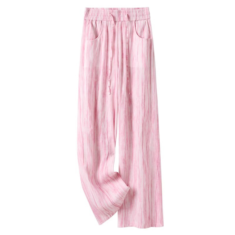 Tie-Dye Ice Silk Cotton Linen  - Linen Pant Wide reseña y precio