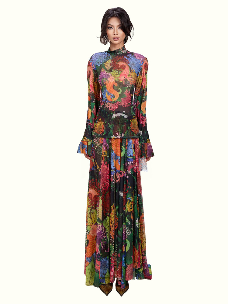 Weird Puss Colorful Floral Pri - Romper Floral Print reseña y precio