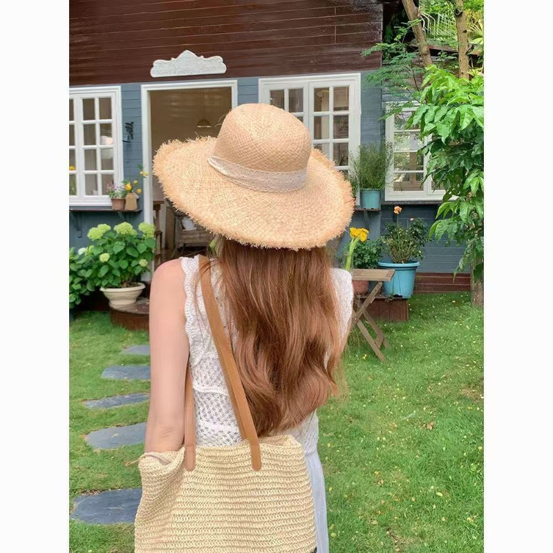 Women Raffia Straw Sun Hat Wid - Hat Floppy Wide reseña y precio