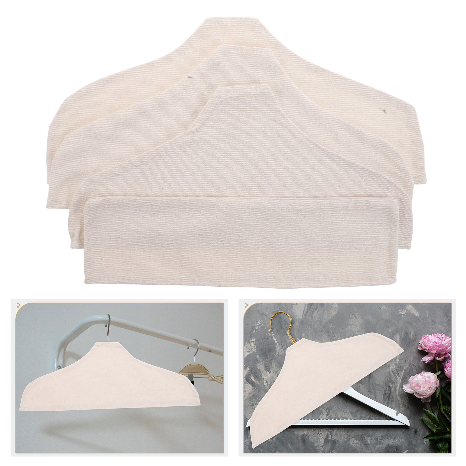 4pcs Anti Slip Hanger Cover Co - Linen Dress Wrap reseña y precio