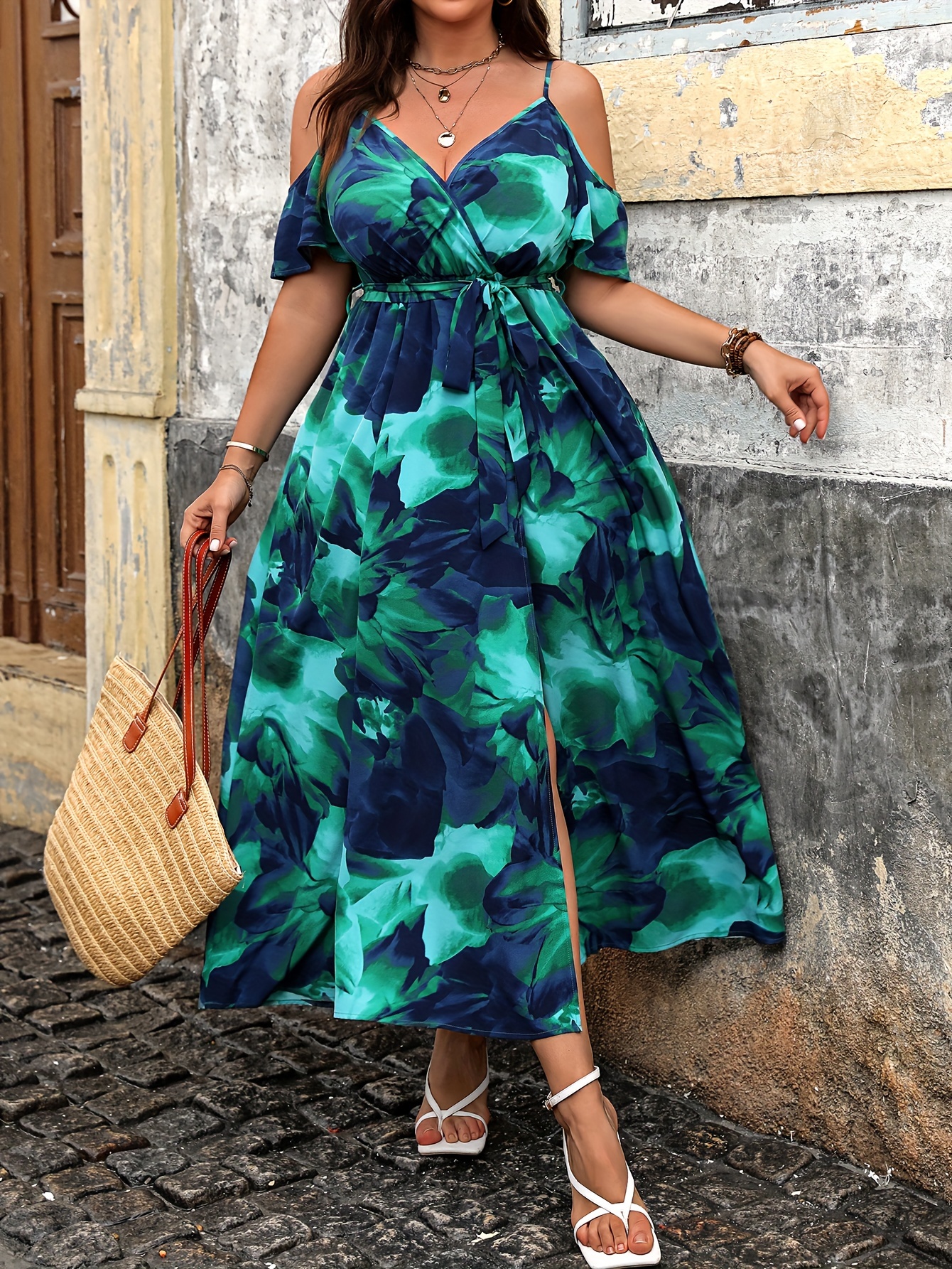 Plus Size Women's Summer Casua - Romper Floral Print reseña y precio