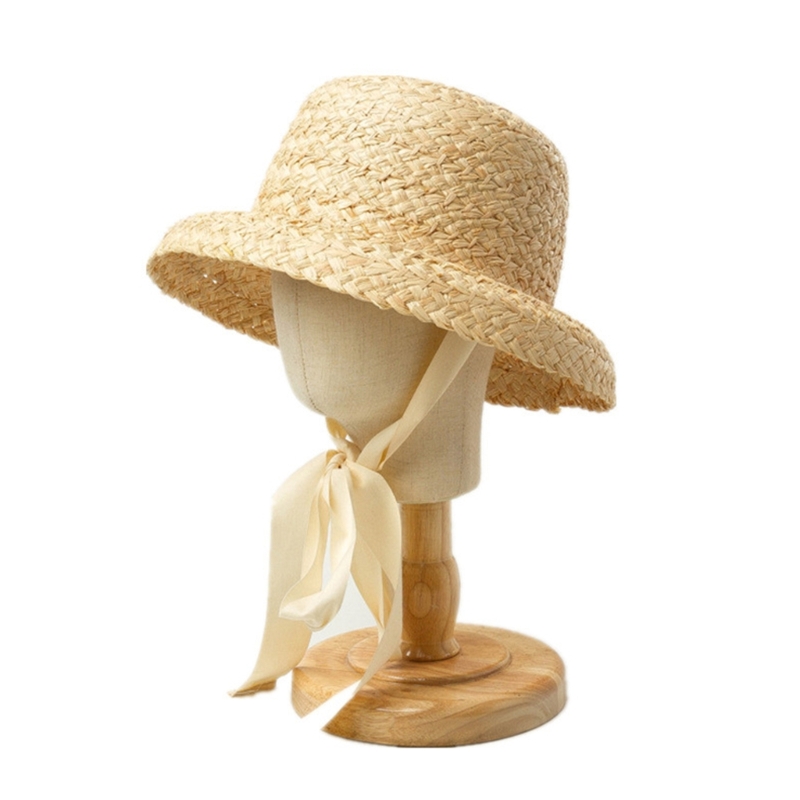 Handwoven Kids Straw  Cap Girl - Hat Floppy Wide reseña y precio