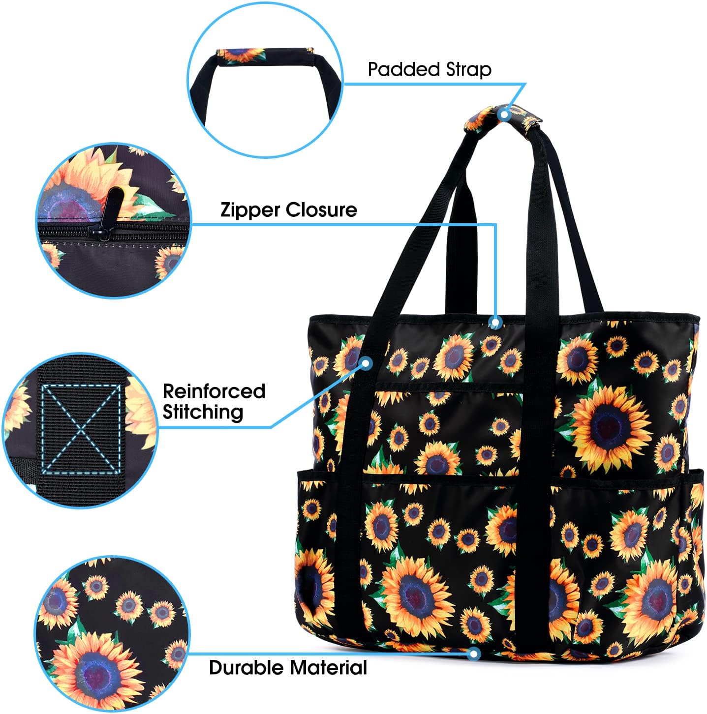 Large Beach Tote Bag for Women - Tote Bag Beach reseña y precio