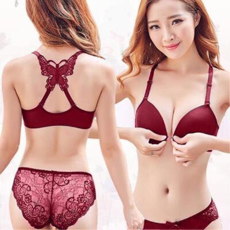 Sexy Front Deduction Butterfly - Bralette Triangle Set reseña y precio
