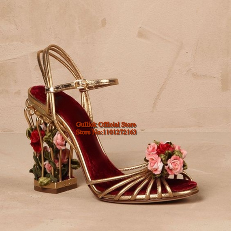 Luxury Bird Cage Women Sandals - Sandal Strappy Heeled reseña y precio