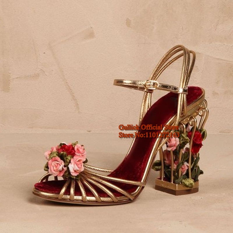 Luxury Bird Cage Women Sandals - Sandal Strappy Heeled reseña y precio