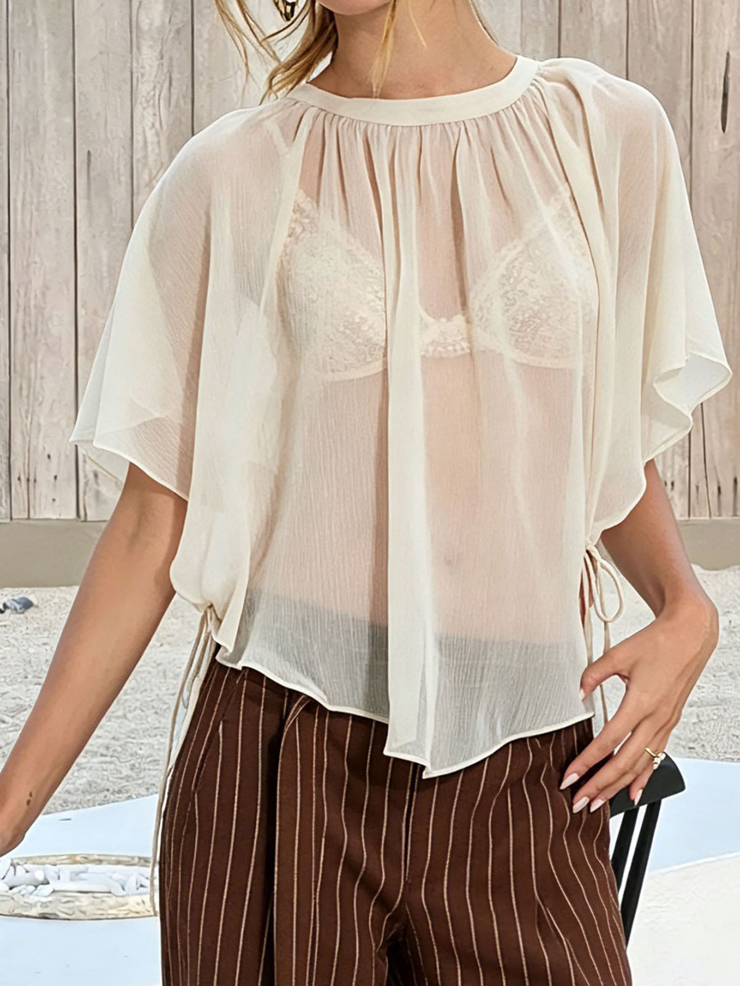 Women s Sheer Lace Kimono Card - Kimono Sheer Floral reseña y precio