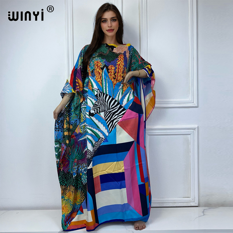 WINYI new high quality Print k - Cover Up Kaftan reseña y precio