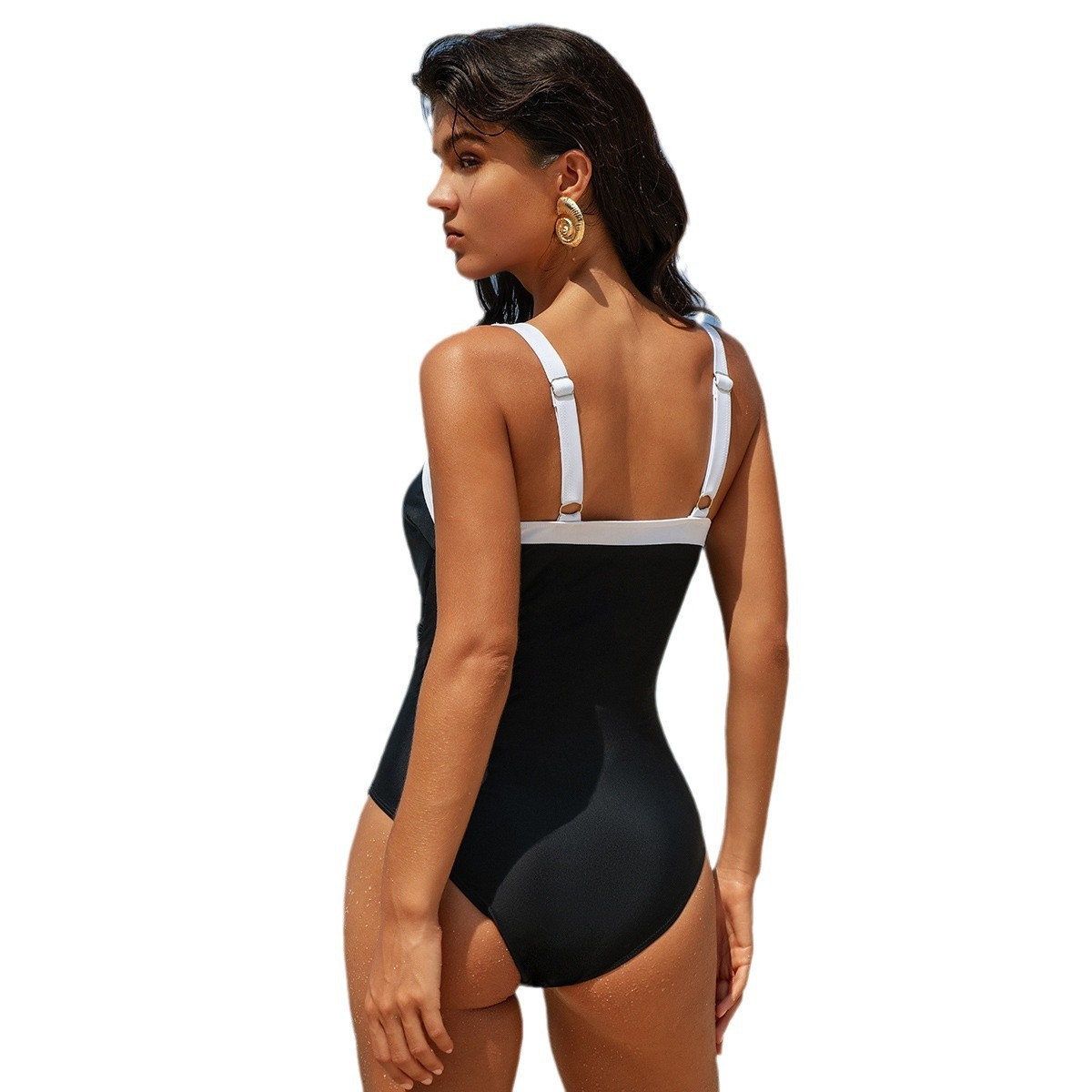 Swimwear Woman One Piece Swims - Swimsuit Bikini Ruched reseña y precio